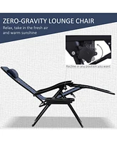 Zero Gravity Reclining Chair Set with Side Table