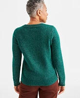 Style & Co Women's Shine V-Neck Pullover Sweater, Created for Macy's