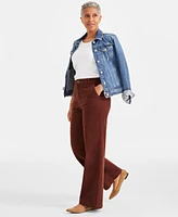 Style & Co Women's High Rise Wide Leg Jeans, Created for Macy's