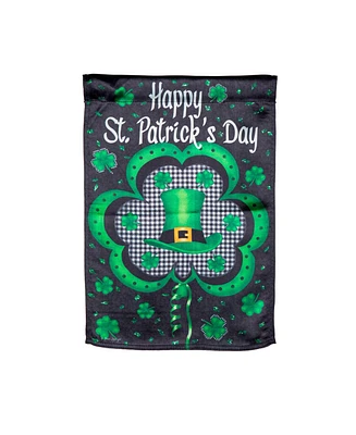 Evergreen Welcome St. Pats Lustre Garden Flag