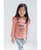 CoComelon Toddler Girls Jj Cody Nina T-Shirt and Leggings Outfit Set to