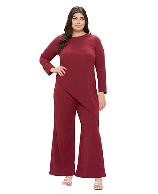 L I V D Plus Gianna Asymmetrical Rib Set