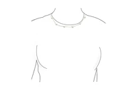 Bling Jewelry Tin Cup White Freshwater Cultured 7MM Pearl Chain Station Pearls Necklace Yellow Gold Plated .925 Sterling Silver