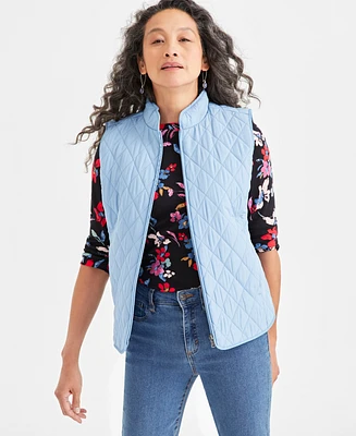 Style & Co Petite Quilted Vest, Created for Macy's