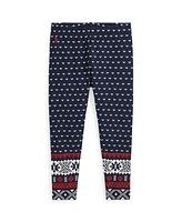 Polo Ralph Lauren Toddler and Little Girls Fair Isle Stretch Jersey Legging Pant