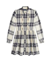 Polo Ralph Lauren Big Girls Plaid Cotton Twill Shirtdress