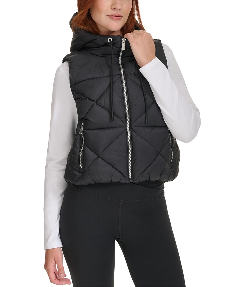 Calvin Klein Women's Quilted Hooded Vest