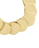 Robert Lee Morris Soho Gold Sculpted Disc Link Bracelet