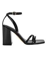 Calvin Klein Women's Sassa Block Heel Square Toe Dress Sandals