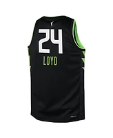 Nike Big Boys and Girls Jewell Loyd Black Seattle Storm 2024 Rebel Edition Jersey