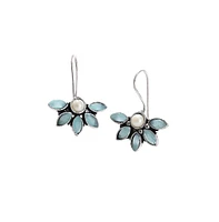 Sohi Women's Flower Drop Earrings