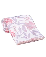 Bedtime Originals Lavender Floral Pink/Purple Soft Fleece Baby Blanket