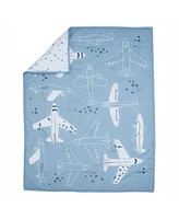 Bedtime Originals Little Aviator 3-Piece Airplane Nursery Baby Crib Bedding Set