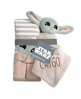 Lambs & Ivy Star Wars Mandalorian Baby Yoda Wearable Blanket/Lovey Gift Set 2pc