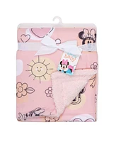 Lambs & Ivy Disney Baby Sweetheart Minnie Mouse Pink Soft Fleece Baby Blanket