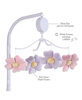 Bedtime Originals Lavender Floral Musical Baby Crib Mobile Soother Toy