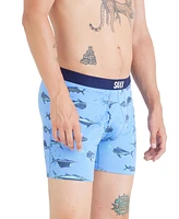 Saxx Men's Ultra Super Soft Relaxed-Fit Moisture-Wicking Printed Boxer Briefs