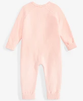 First Impressions Baby Cotton Long-Sleeve Sweater Romper, Created for Macy's