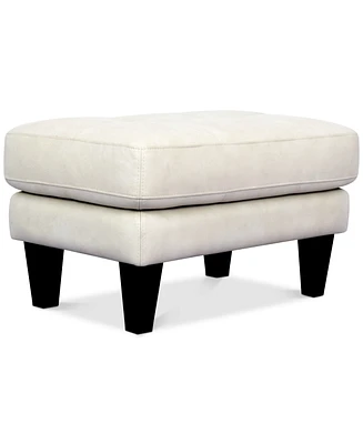 Pezley Leather Ottoman, Created for Macy's