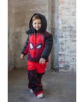 Marvel Boys Avengers Spider-Man Zip Up Winter Snow Bib Ski Pants to