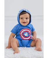 Marvel Toddler Boys Avengers Spider-Man Captain America Hulk Miles Morales Cosplay Romper Newborn to