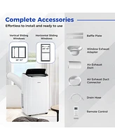 Costway 9200 Btu(14000 Btu Ashrae) Portable Air Conditioner 4-in-1 Smart WiFi Enabled Home Ac Unit