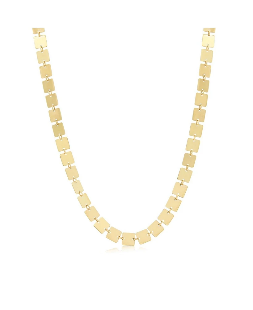 The Lovery Golden Square Necklace 14K Gold