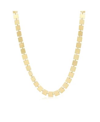 The Lovery Golden Square Necklace 14K Gold