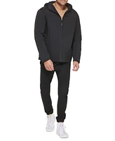 Tommy Hilfiger Men's Insulated Full-Zip Hooded Rain Jacket