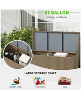 Streamdale Furniture 83 Gallon Deck Box for Outdoor Storage