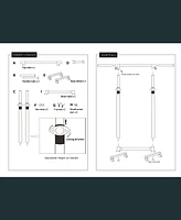 Short, Rolling Clothing Racks with Storage Shelves