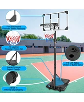 Streamdale Furniture Portable Basketball System with Adjustable Height