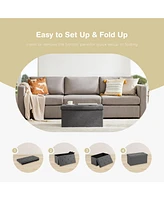 Versatile Storage Stool with Seat: Living Room, Entrance, Bedroom