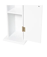 Streamdale Furniture Corner Bathroom Cabinet for Toiletries and Storage