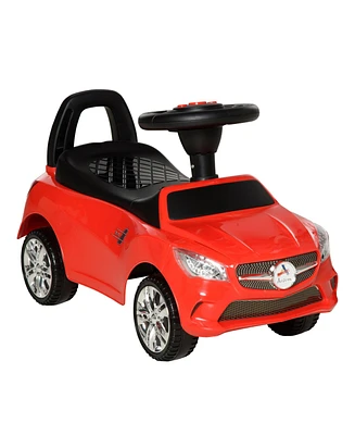 Simplie Fun Kids Push Car with Horn, Music, Headlights and Storage