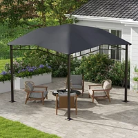 Soft Top Patio Gazebo with Geometric Roof