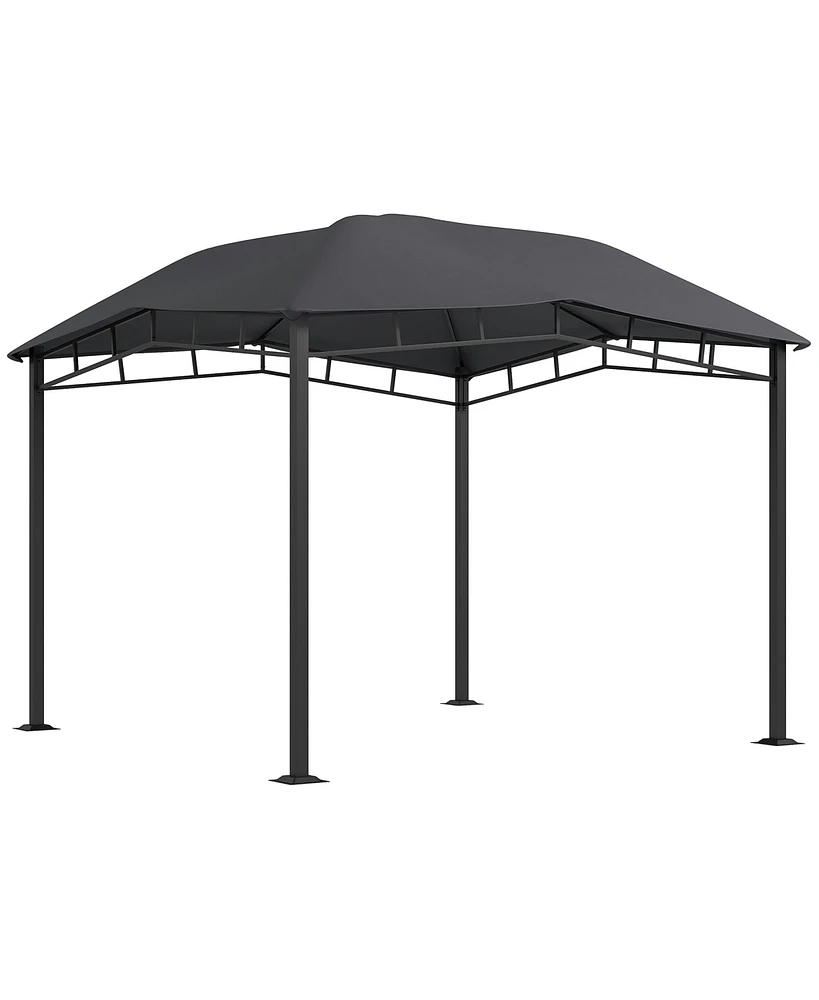 Simplie Fun Soft Top Patio Gazebo with Geometric Roof