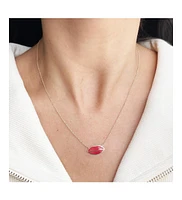 The Lovery Small Single Lip Necklace 14K Gold