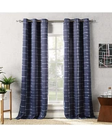 Saki Shibori Print Blackout Grommet Curtain Panel