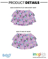 Bluey Baby Girls Floral 2 Pack Skorts to