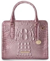 Brahmin Cami Melbourne Small Mellow Rose Leather Satchel