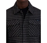 Karl Lagerfeld Paris Men's Textured Shirt Jacket