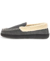 Levi's Men's Roger Faux-Sherpa Chambray Slippers