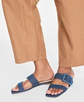 On 34th Women's Paulina Buckled Two-Band Flat Sandals, Created for Macy's