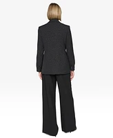 Karl Lagerfeld Paris Women's Embellished One-Button Blazer