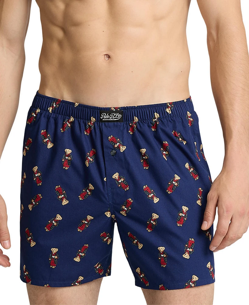 Polo Ralph Lauren Men's Bear Print Woven Boxers