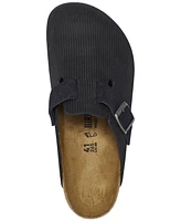 Birkenstock Men's Boston Corduroy Suede Embossed Clogs from Finish Line