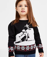 Holiday Lane Toddler Girls Downhill Ski Pullover Sweater, Created for Macy's