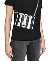 Karl Lagerfeld Paris Women's Cross-Body T-Shirt