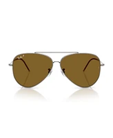 Ray-Ban Unisex Aviator Reverse Polarized Sunglasses